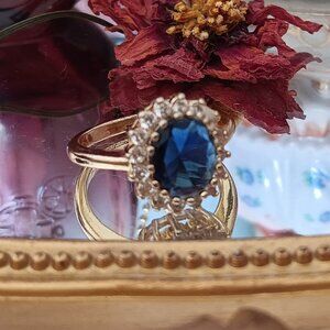 Sapphire Princess Diana Ring (not real)